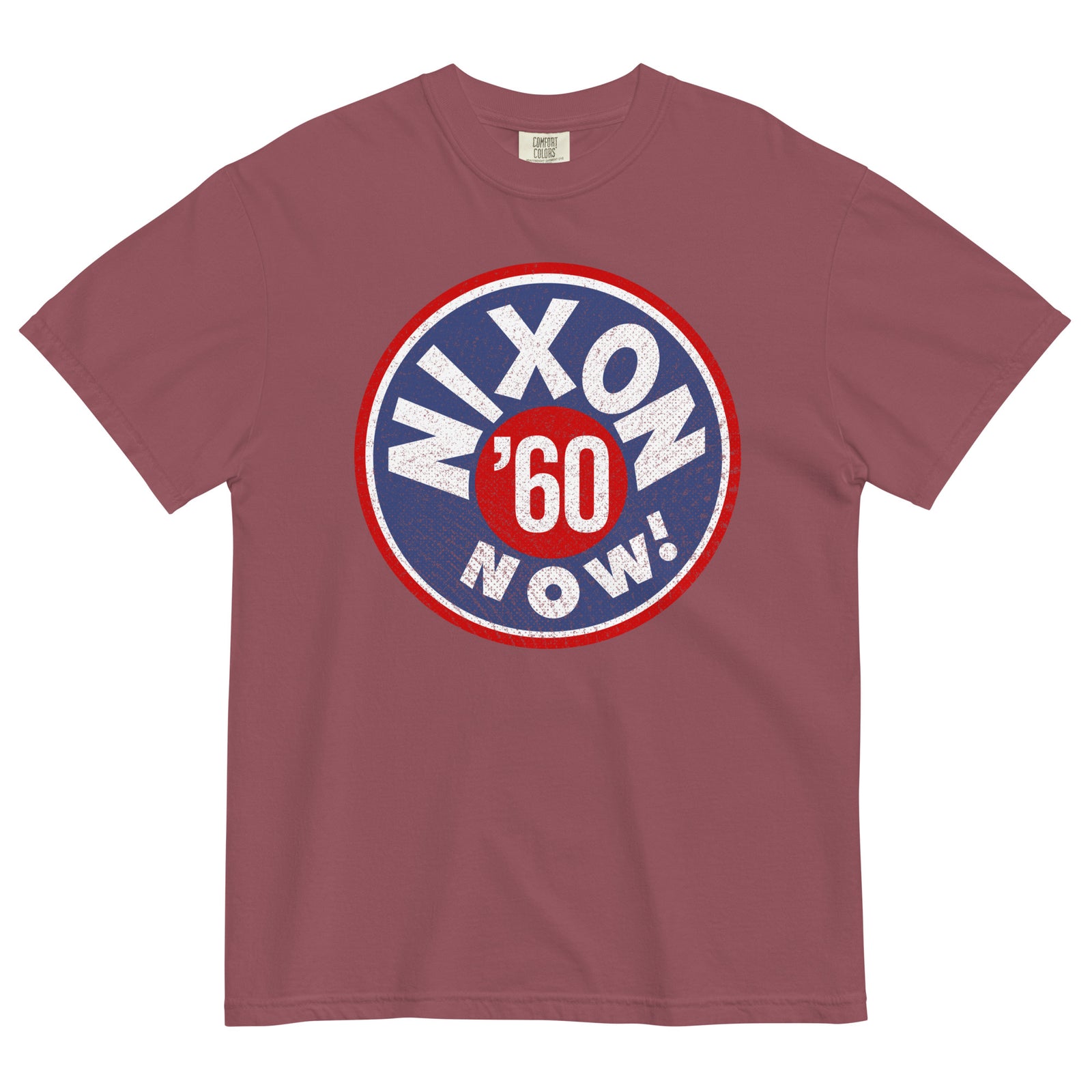 Nixon Now 1960 Retro Campaign Garment-Dyed Heavyweight T-Shirt