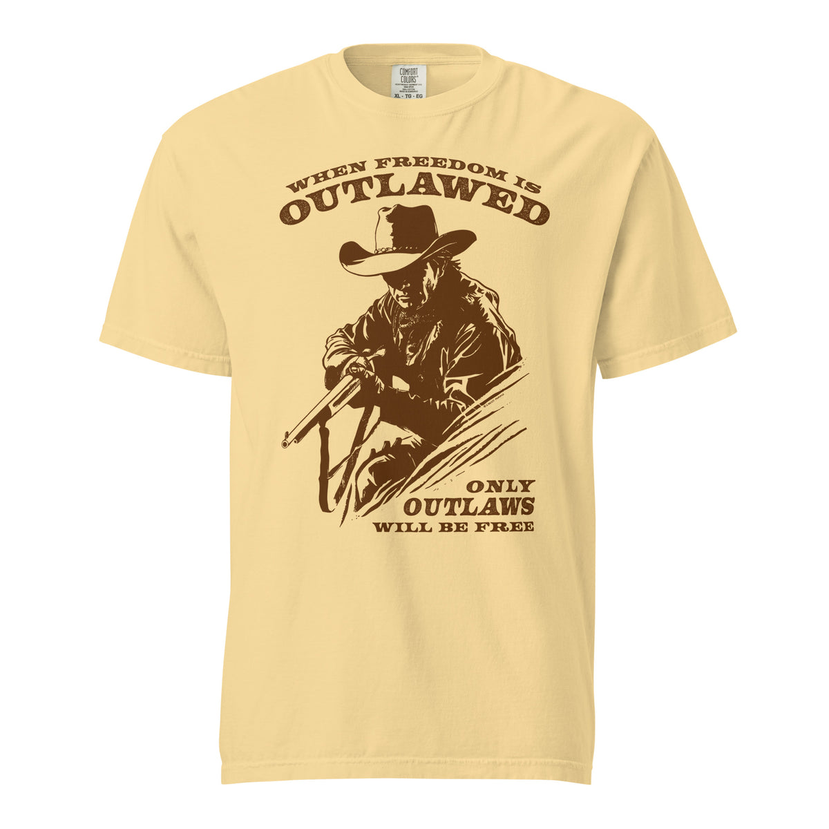 When Freedom is Outlawed Only Outlaws Will Be Free Heavyweight T-Shirt