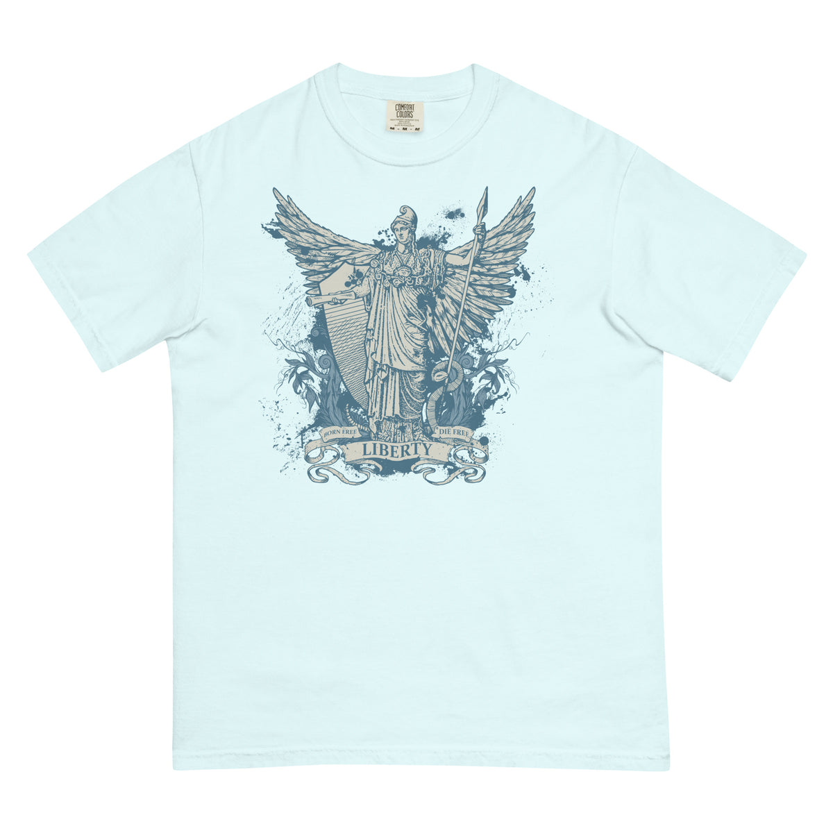 Libertas Garment-dyed Heavyweight Graphic T-Shirt