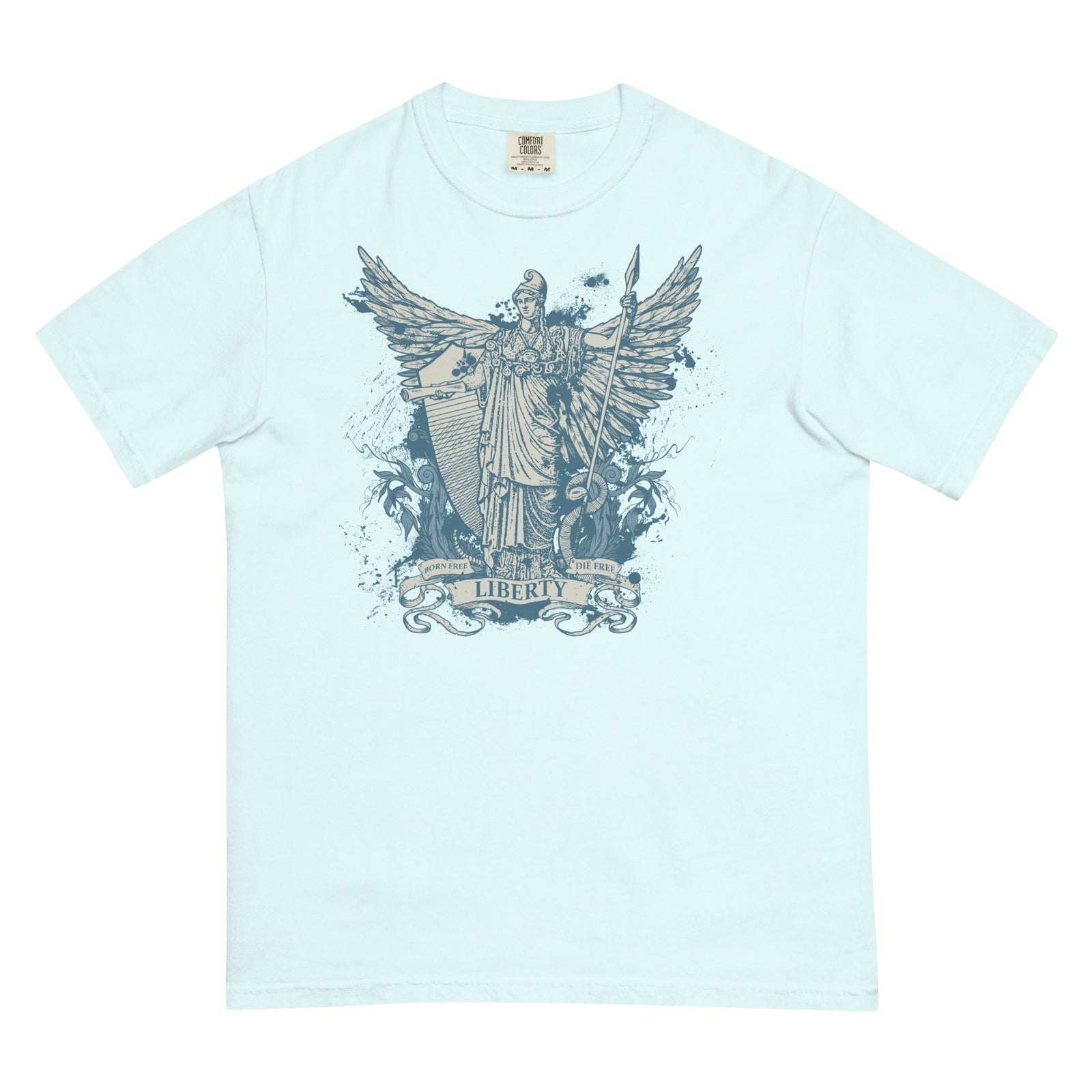 Libertas Garment-dyed Heavyweight Graphic T-Shirt