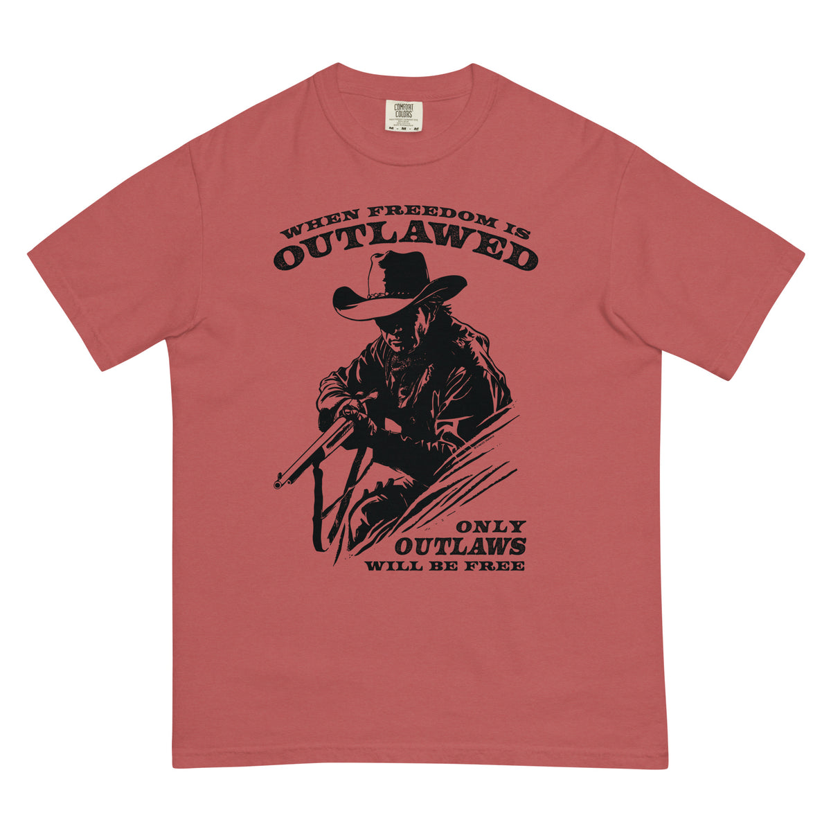 When Freedom is Outlawed Only Outlaws Will Be Free Heavyweight T-Shirt