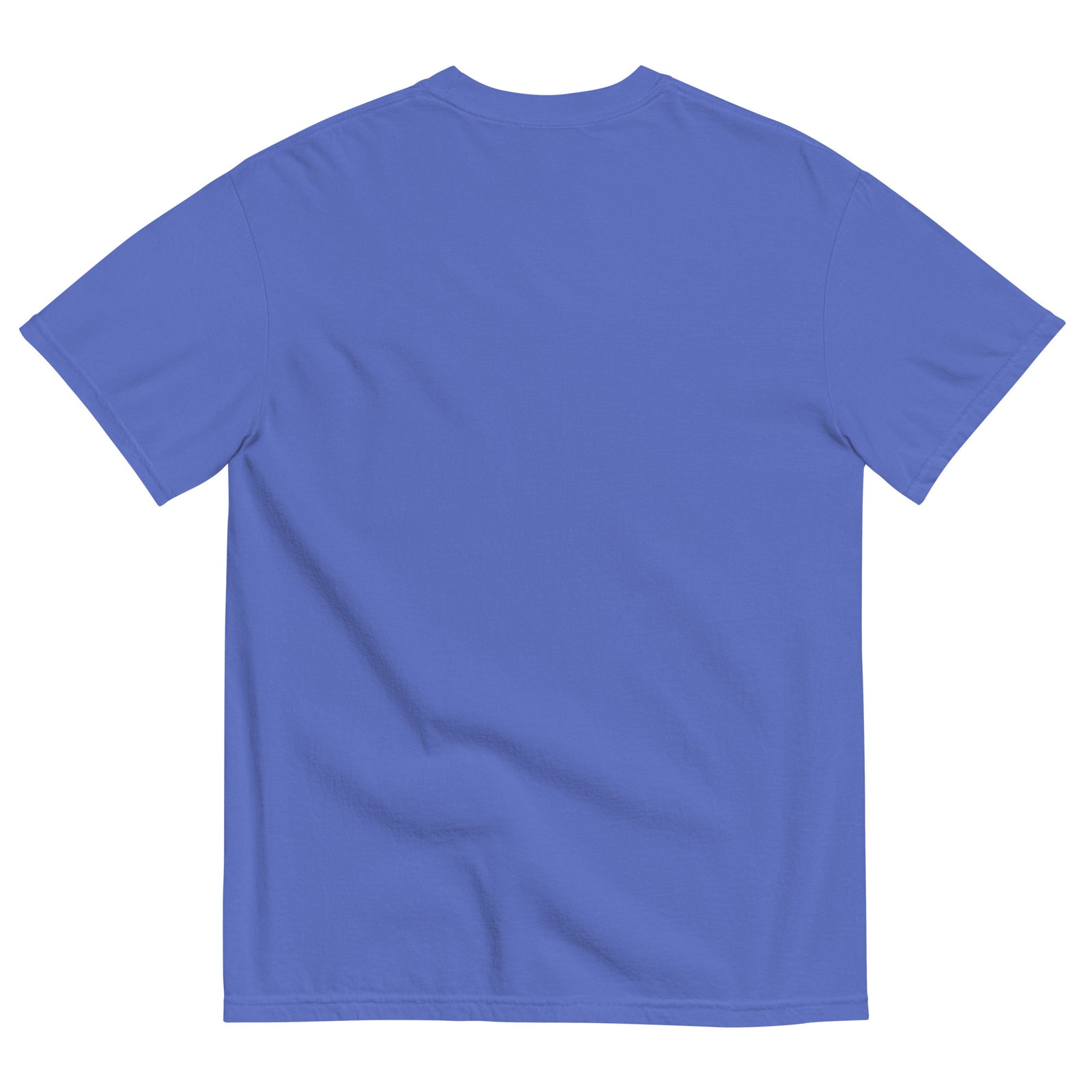 Blue t-shirt on a white background