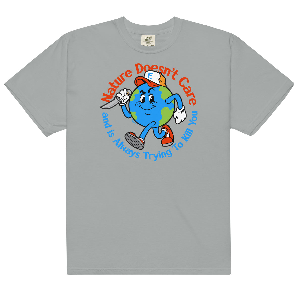 Nature Doesn&#39;t Care Garment-dyed Heavyweight T-Shirt