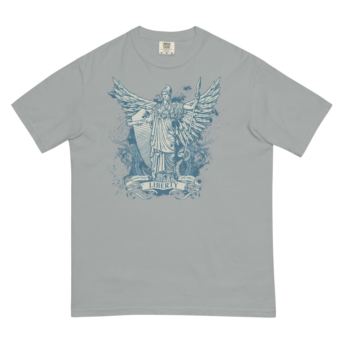 Libertas Garment-dyed Heavyweight Graphic T-Shirt