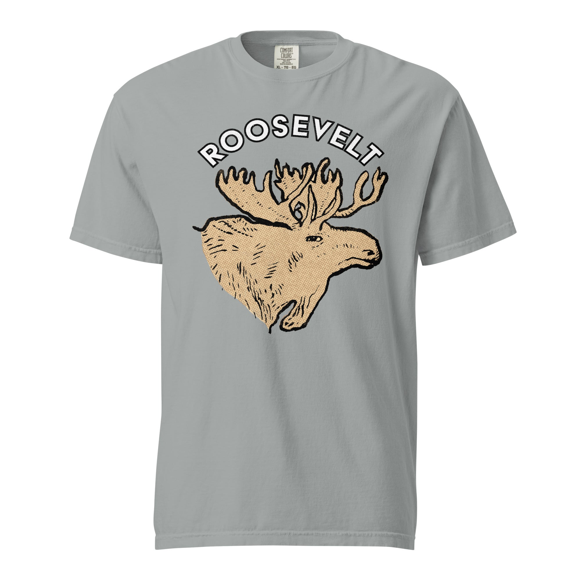 Teddy Roosevelt 1912 Bullmoose Garment-dyed Heavyweight T-shirt