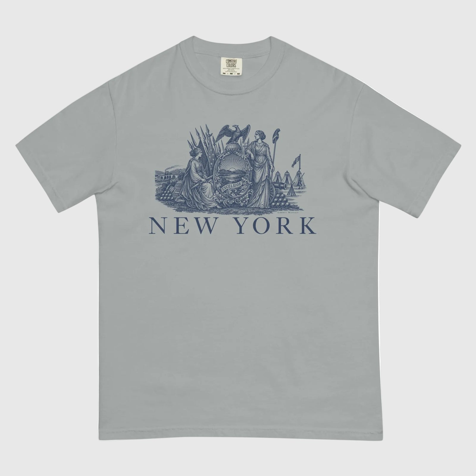 New York Vintage State Seal Garment-dyed Heavyweight T-Shirt