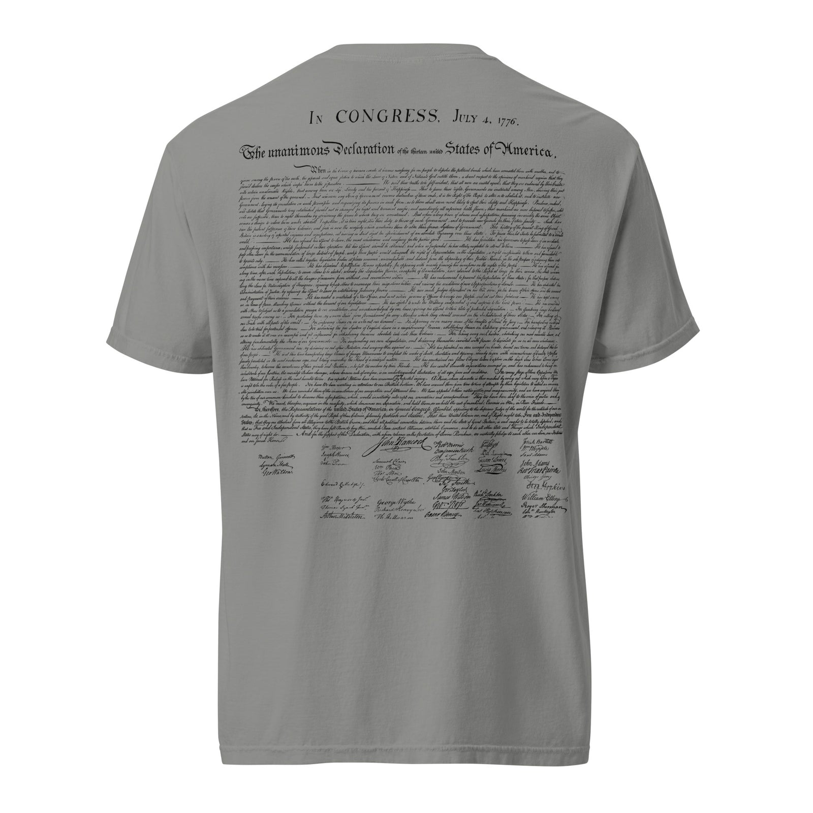Declaration of Independence Garment-dyed Heavyweight T-Shirt