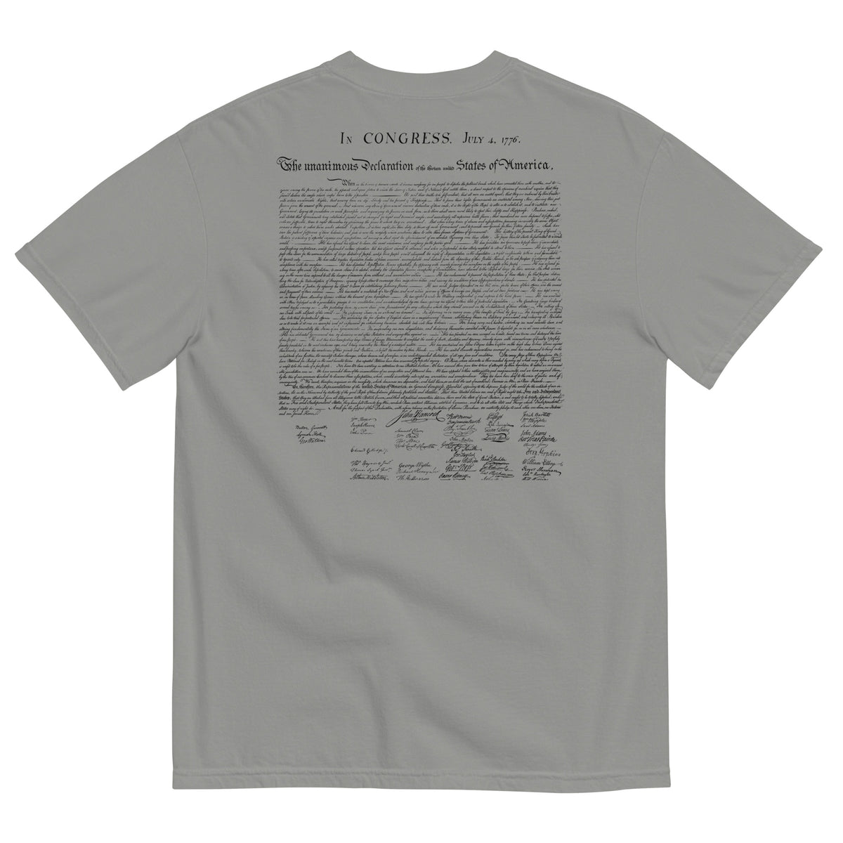 Declaration of Independence Garment-dyed Heavyweight T-Shirt