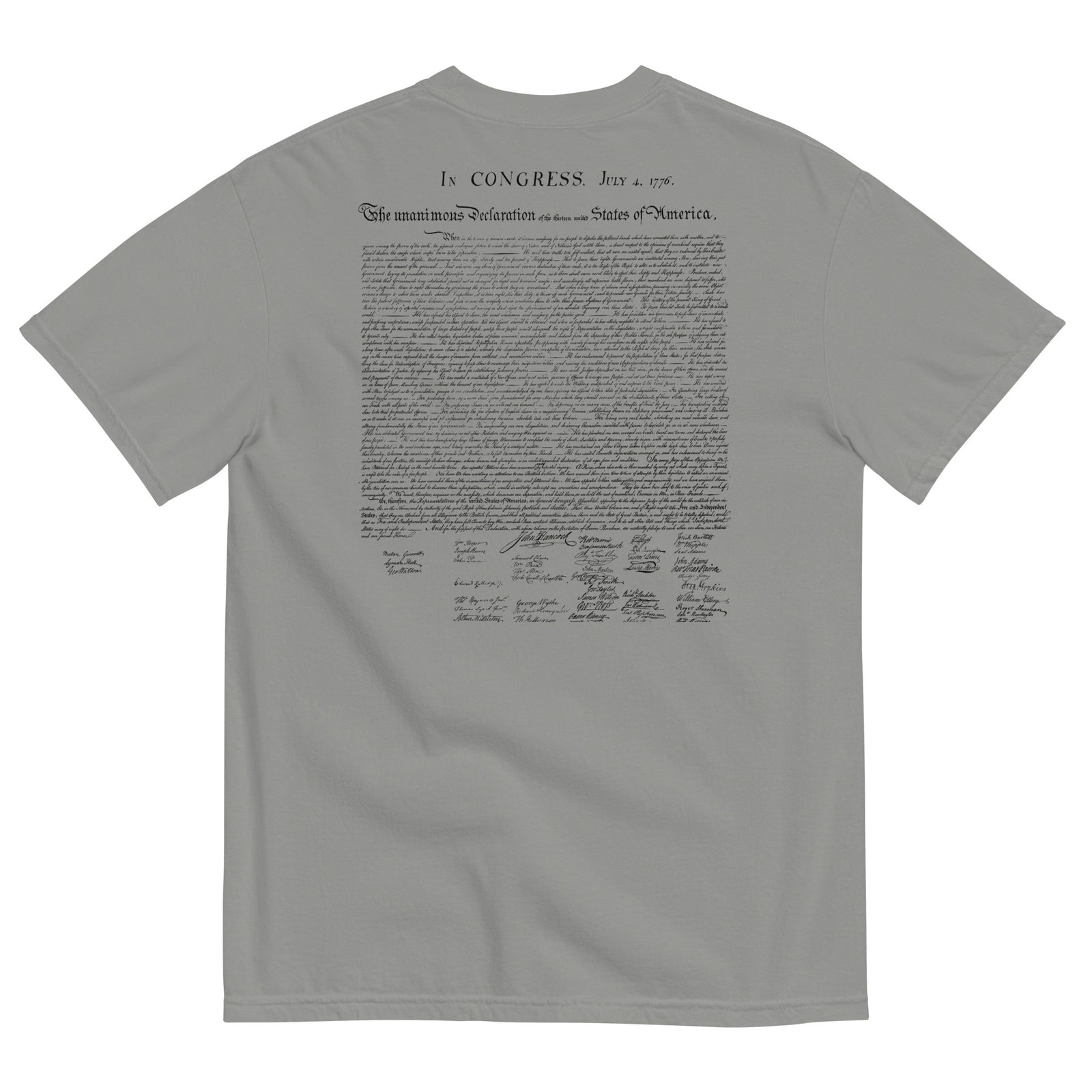 Declaration of Independence Garment-dyed Heavyweight T-Shirt