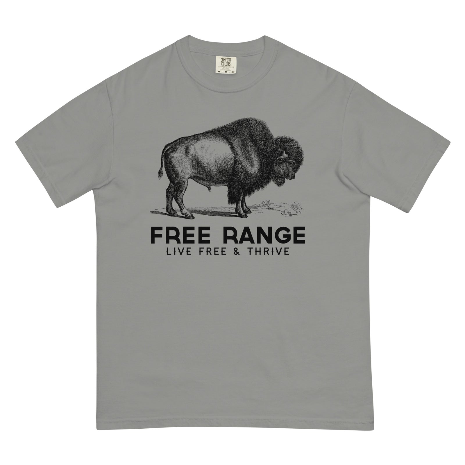 Free Range Live Free Garment-dyed Heavyweight T-Shirt
