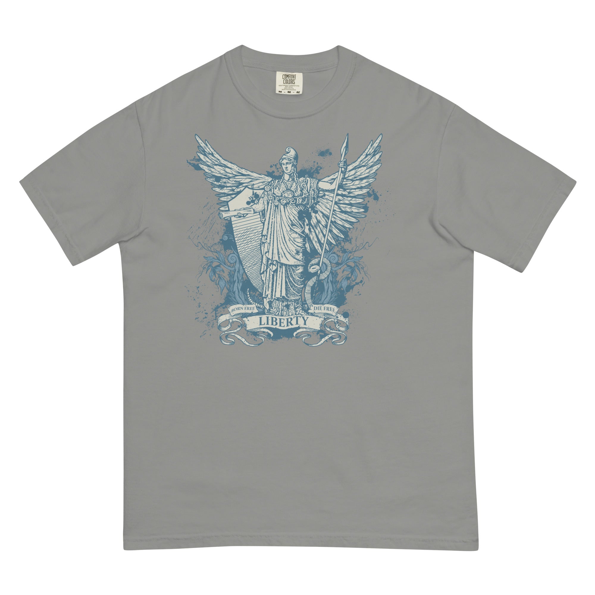 Libertas Garment-dyed Heavyweight Graphic T-Shirt