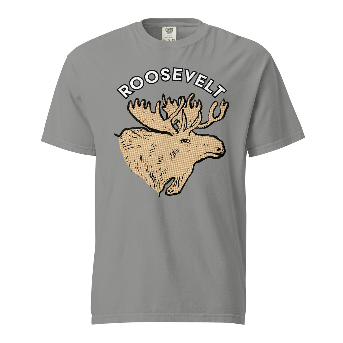 Teddy Roosevelt 1912 Bullmoose Garment-dyed Heavyweight T-shirt