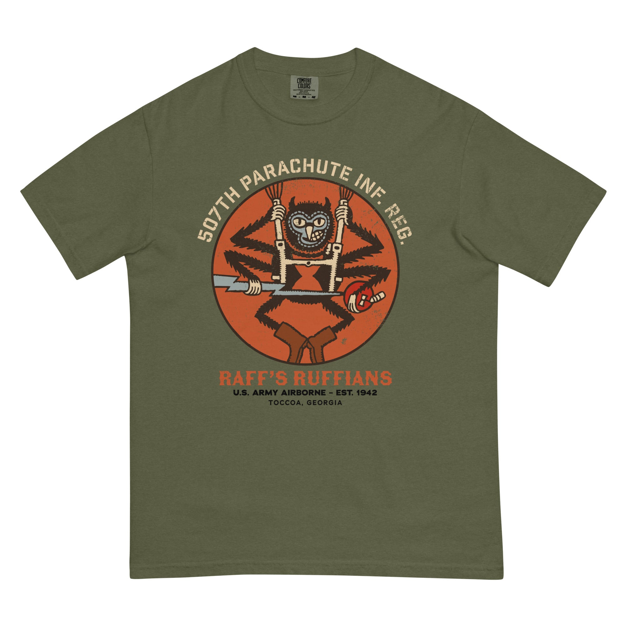 507th Parachute Regiment D-Day Paratrooper Graphic T-Shirt
