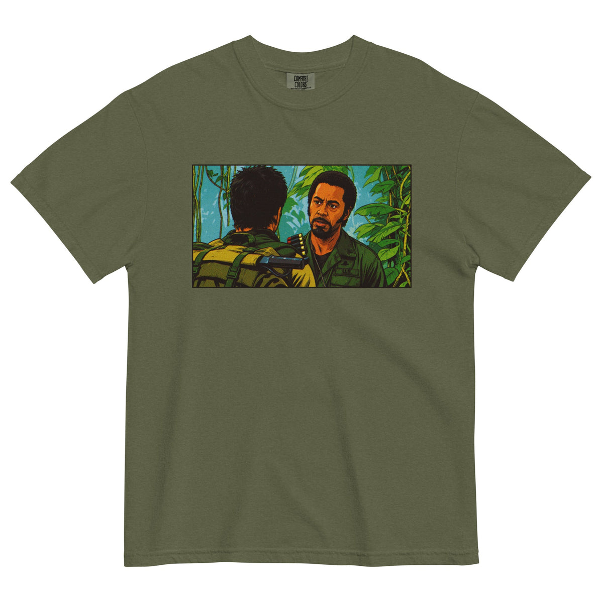 Never Go Full graphic tee in hemp garment-dyed cotton