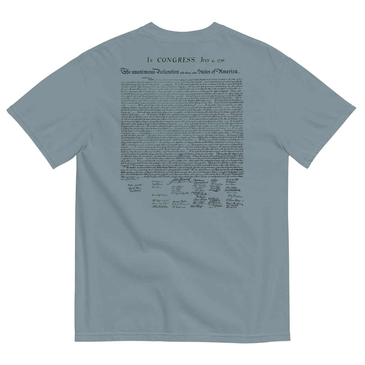 Declaration of Independence Garment-dyed Heavyweight T-Shirt