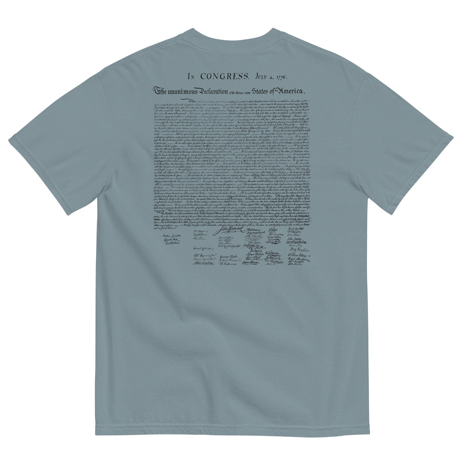 Declaration of Independence Garment-dyed Heavyweight T-Shirt