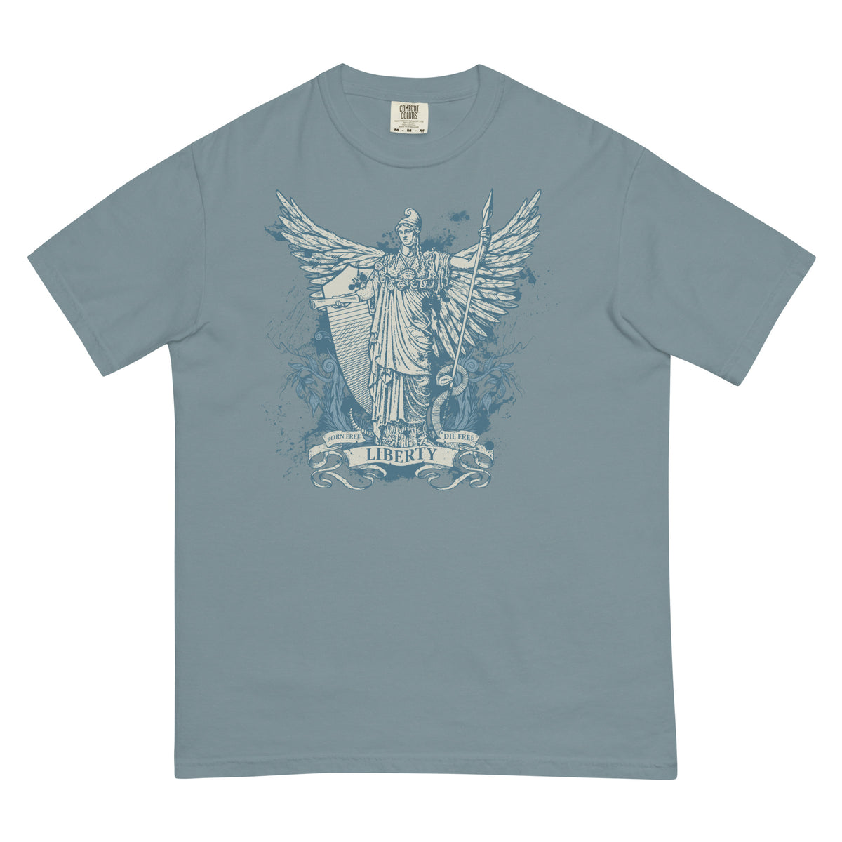 Libertas Garment-dyed Heavyweight Graphic T-Shirt