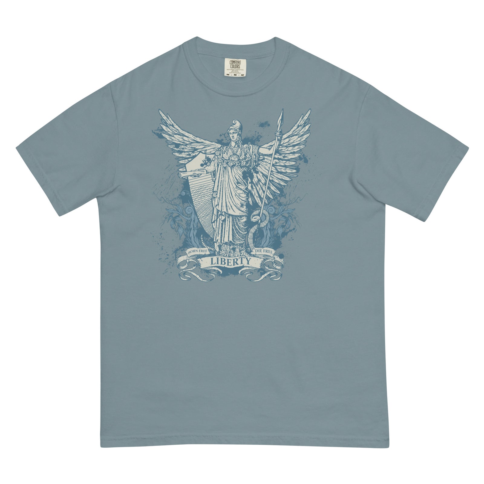 Libertas Garment-dyed Heavyweight Graphic T-Shirt