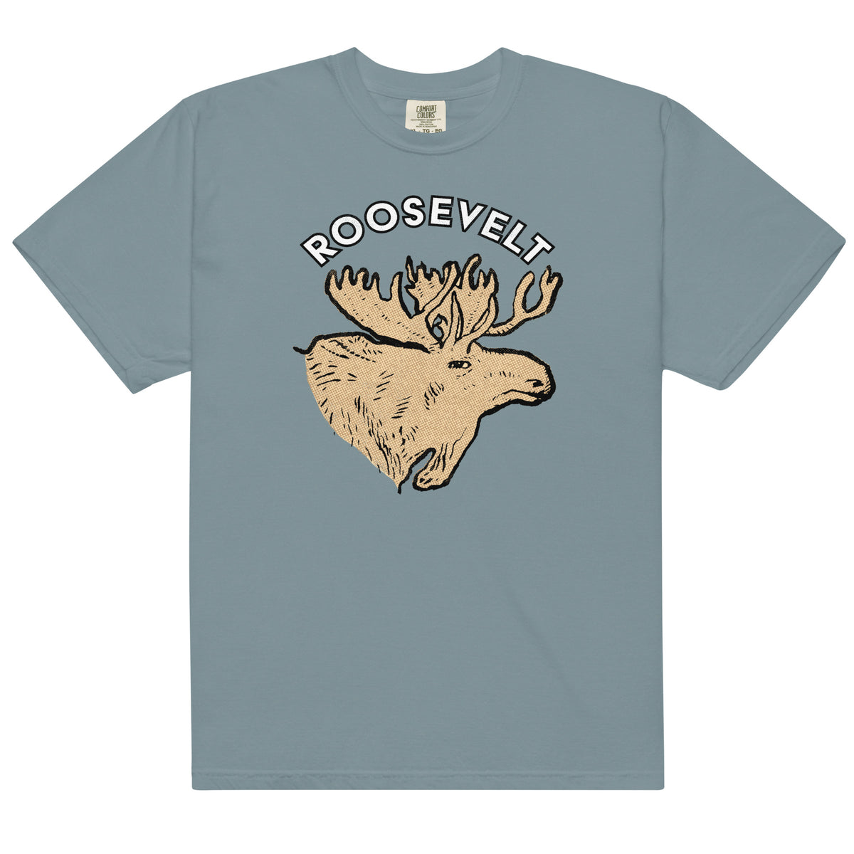 Teddy Roosevelt 1912 Bullmoose Garment-dyed Heavyweight T-shirt