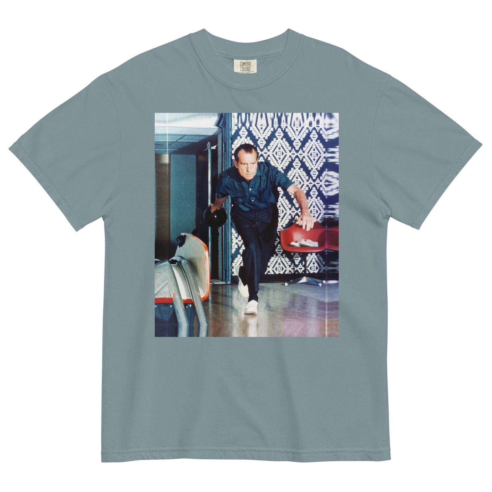 Nixon Bowling at the White House Garment-dyed Heavyweight T-shirt
