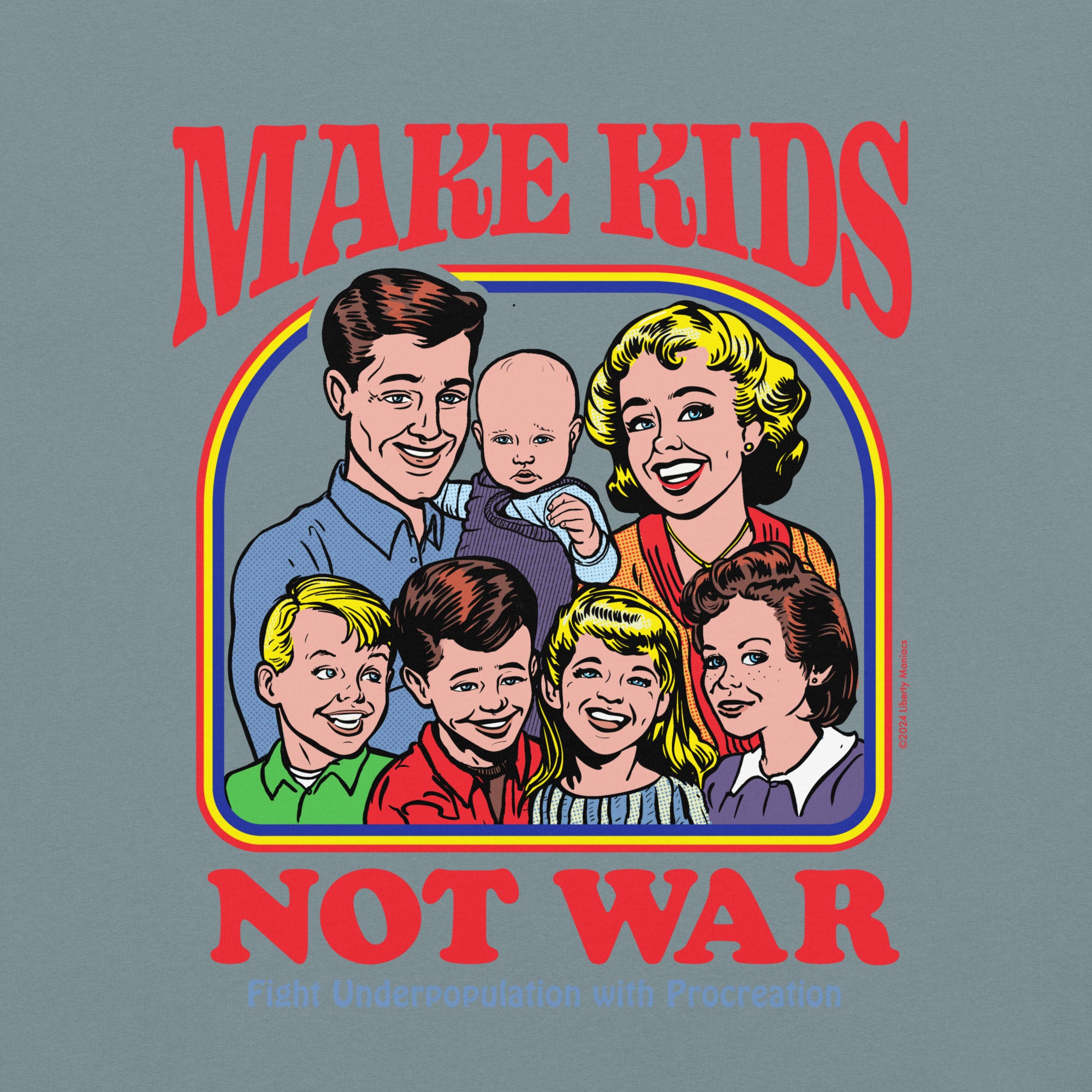 Make Kids Not War Garment-dyed Heavyweight T-Shirt