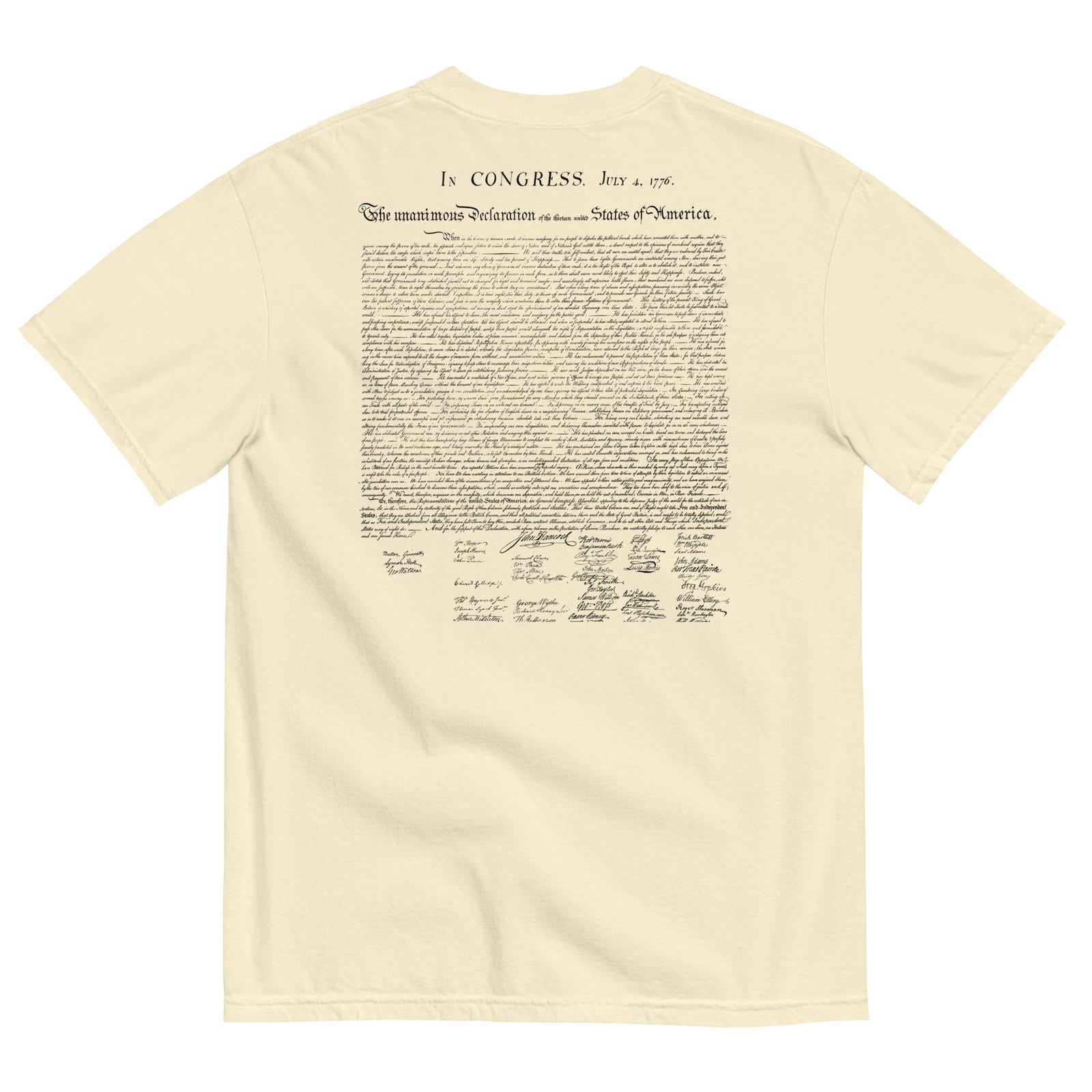 Declaration of Independence Garment-dyed Heavyweight T-Shirt