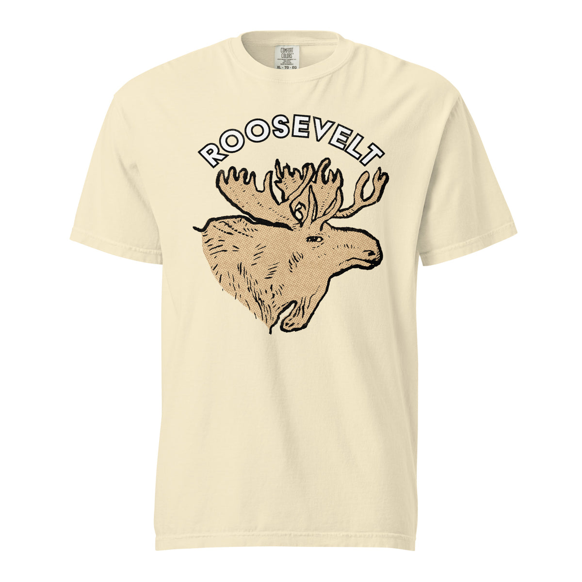 Teddy Roosevelt 1912 Bullmoose Garment-dyed Heavyweight T-shirt