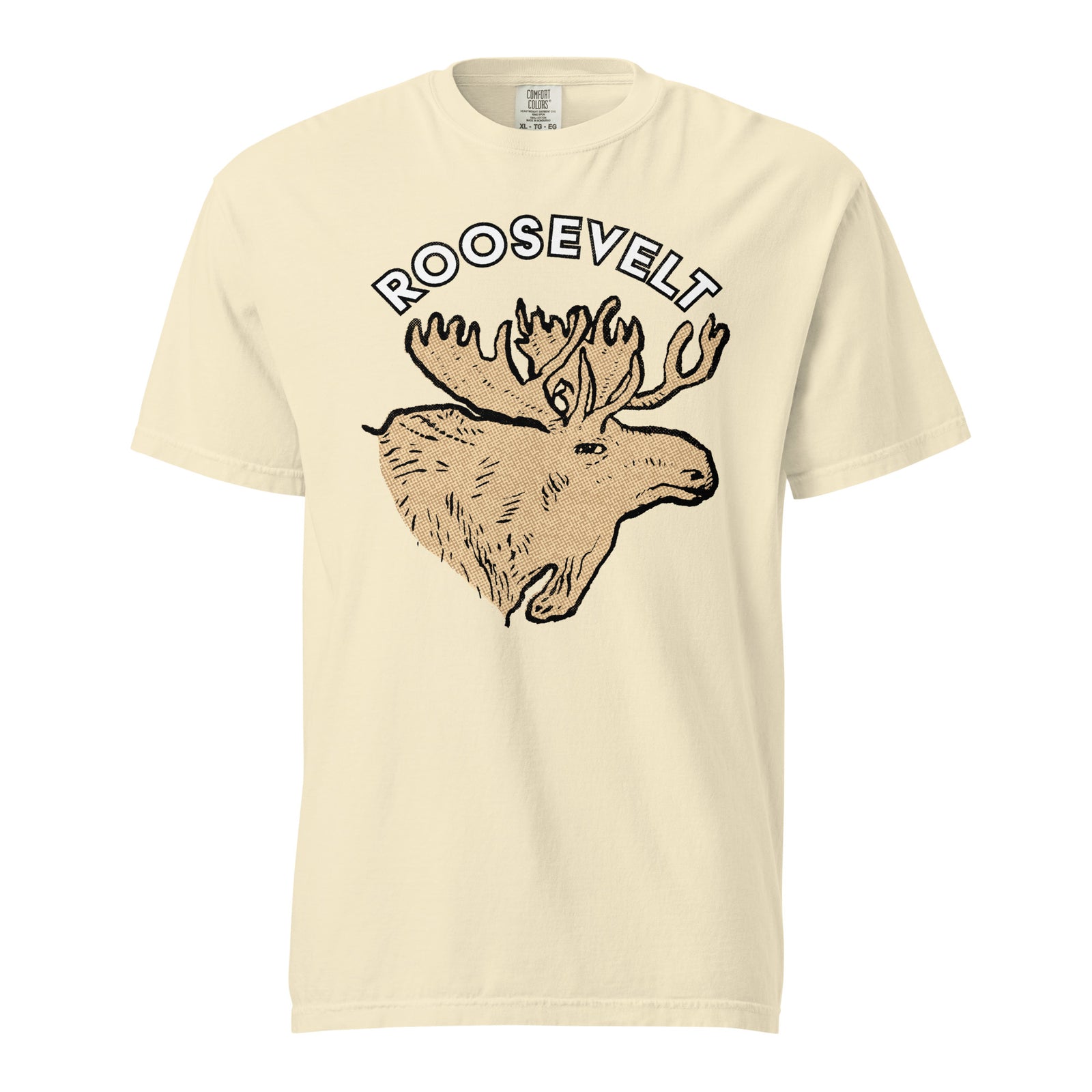 Teddy Roosevelt 1912 Bullmoose Garment-dyed Heavyweight T-shirt