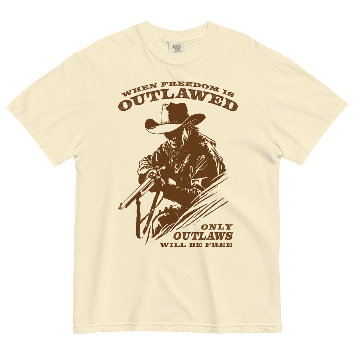 When Freedom is Outlawed Only Outlaws Will Be Free Heavyweight T-Shirt
