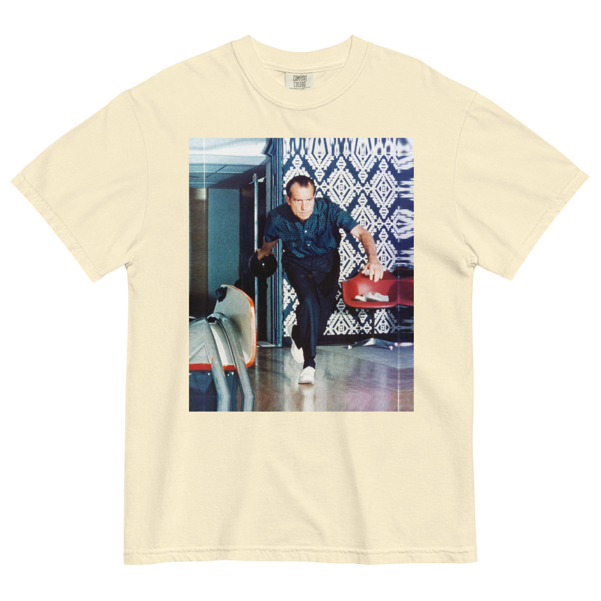Nixon Bowling at the White House Garment-dyed Heavyweight T-shirt