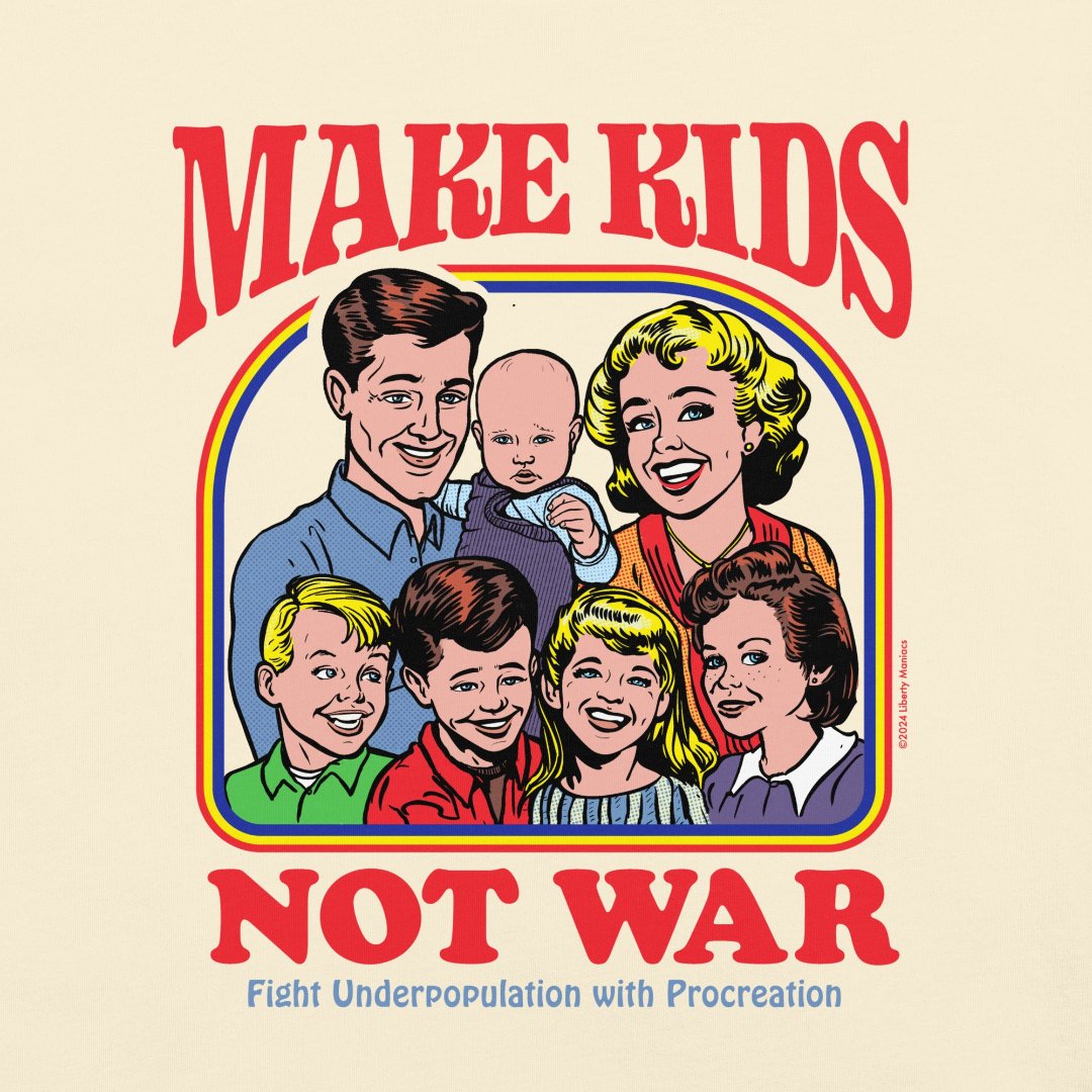 Make Kids Not War Garment-dyed Heavyweight T-Shirt