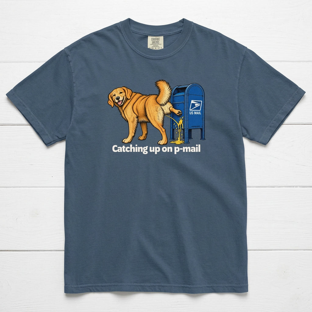 Catching Up on P-mail Heavyweight T-Shirt