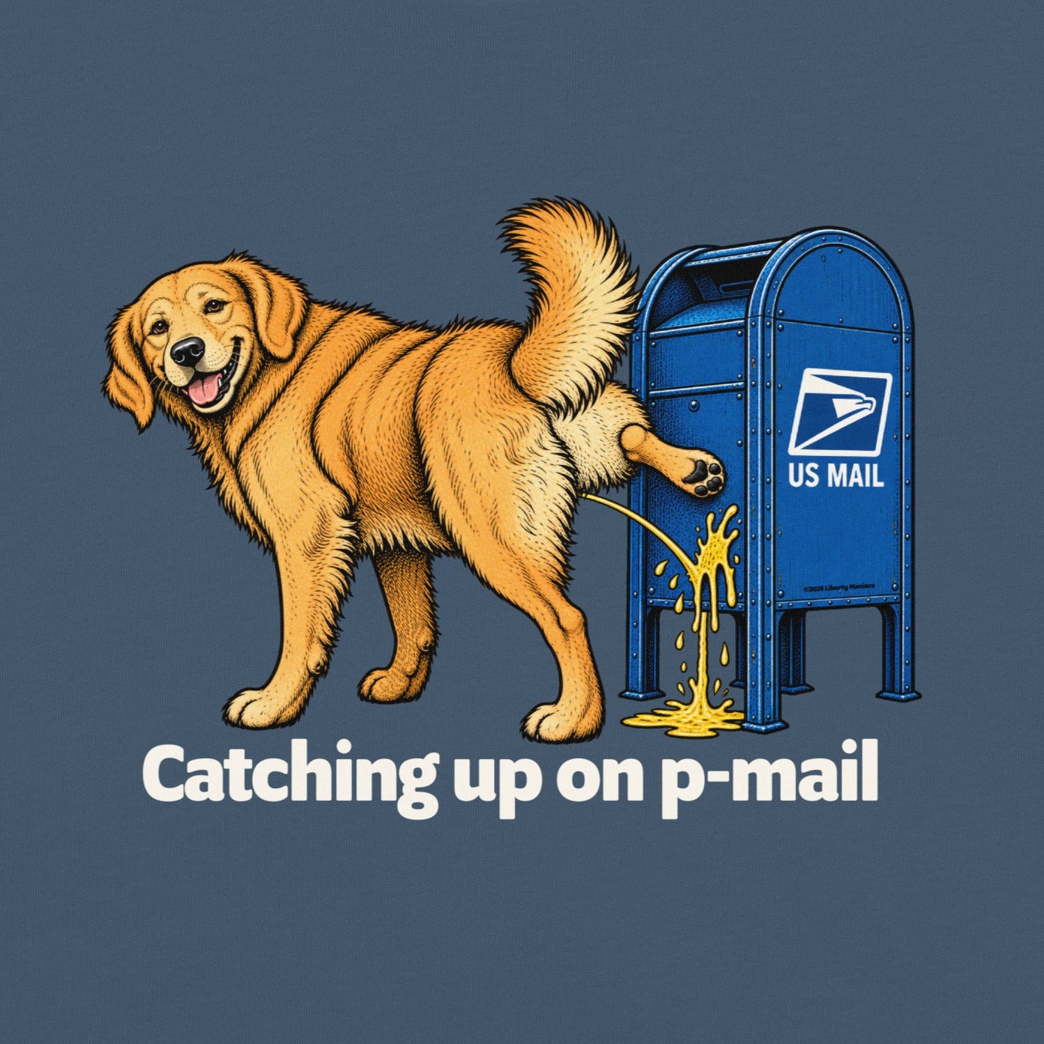Catching Up on P-mail Heavyweight T-Shirt