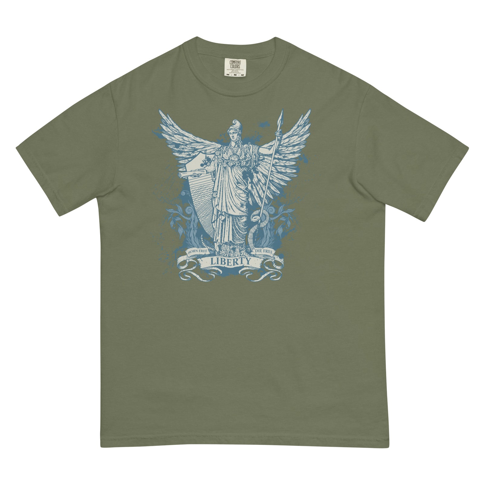 Libertas Garment-dyed Heavyweight Graphic T-Shirt