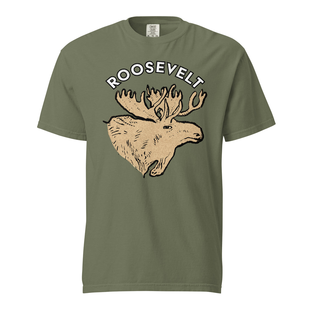 Teddy Roosevelt 1912 Bullmoose Garment-dyed Heavyweight T-shirt