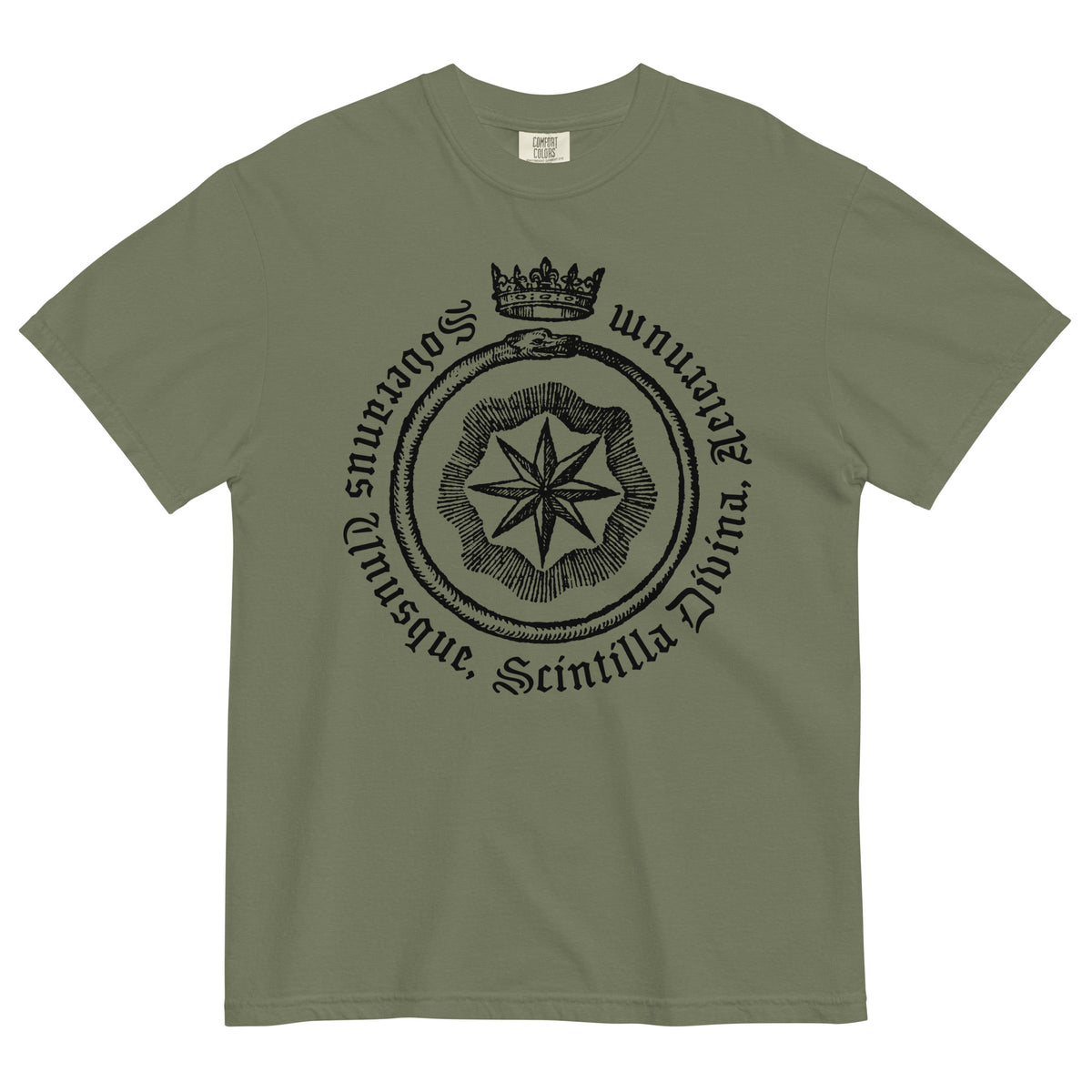 Each Sovereign Ouroboros Garment-dyed Heavyweight Graphic T-Shirt