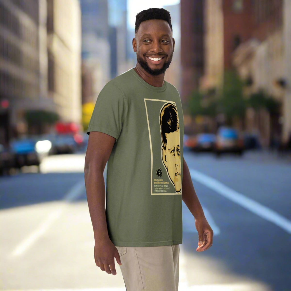 JFK CIA Garment-dyed Heavyweight T-shirt