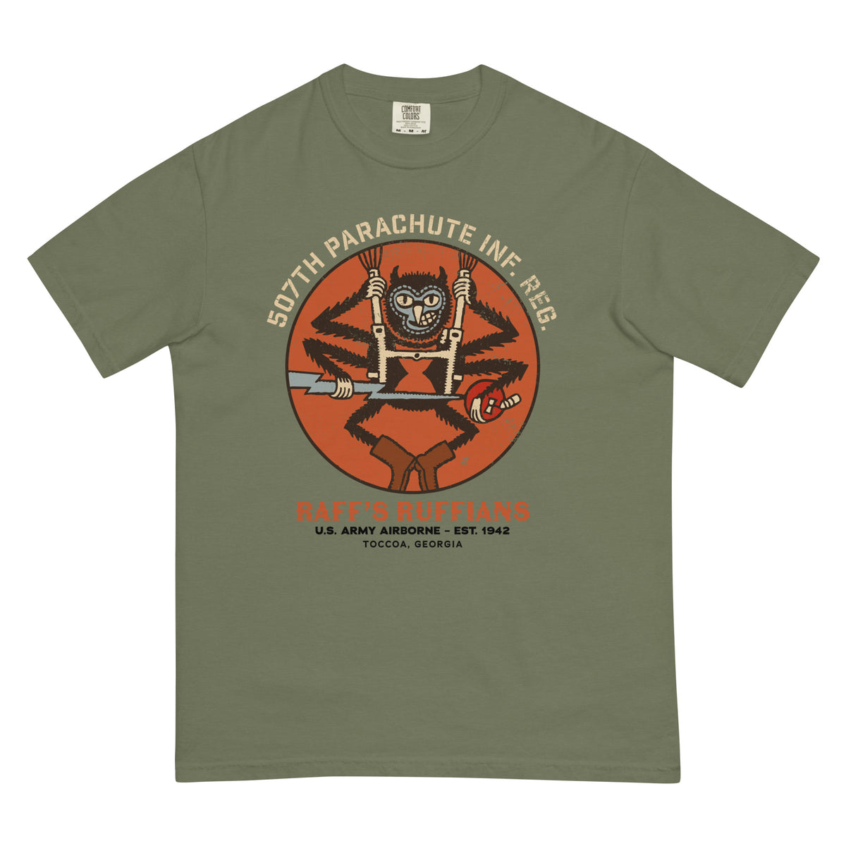 507th Parachute Regiment D-Day Paratrooper Graphic T-Shirt