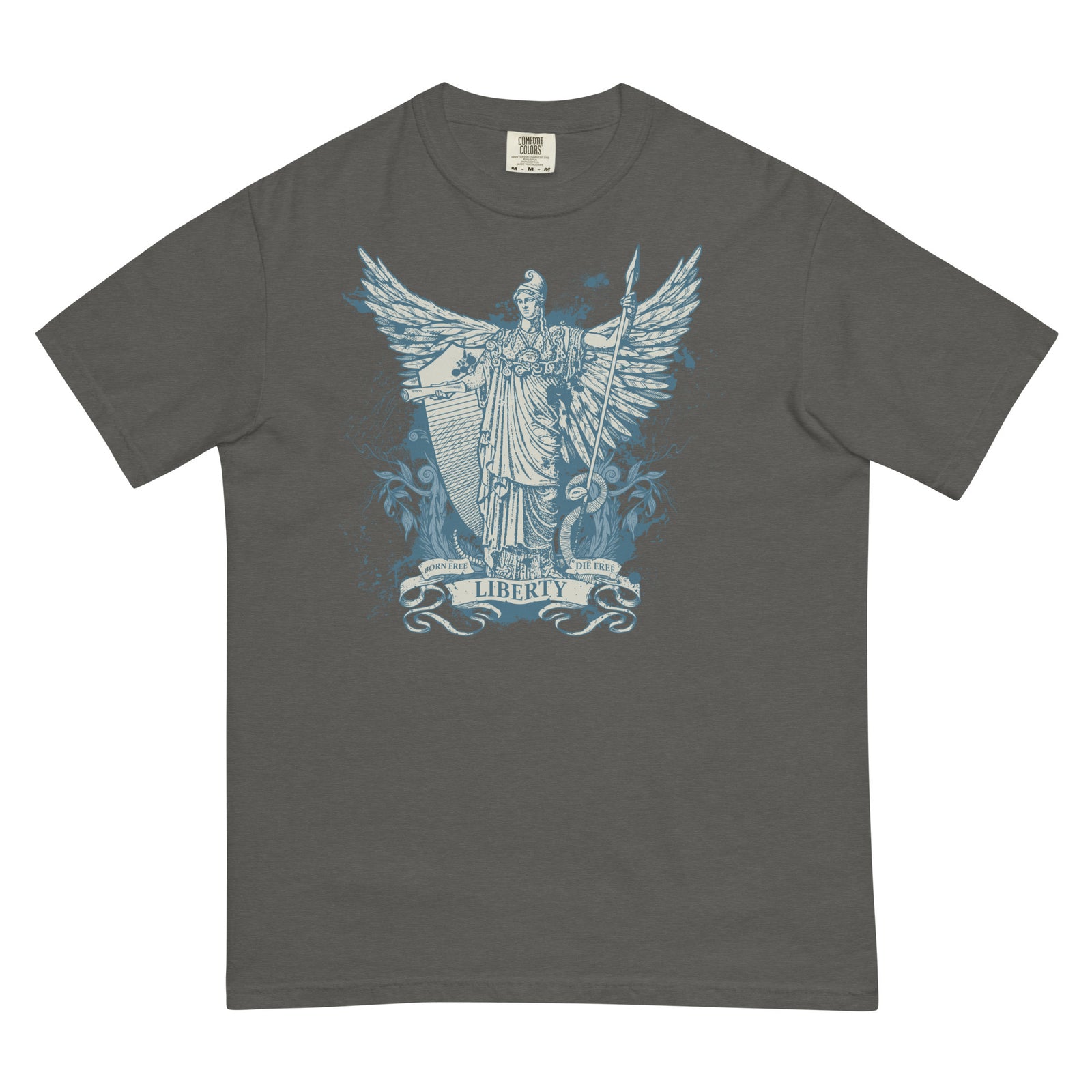 Libertas Garment-dyed Heavyweight Graphic T-Shirt