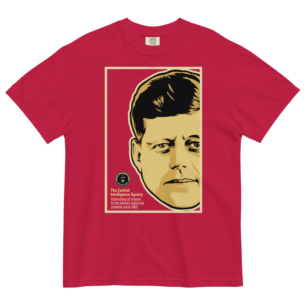JFK CIA Garment-dyed Heavyweight T-shirt
