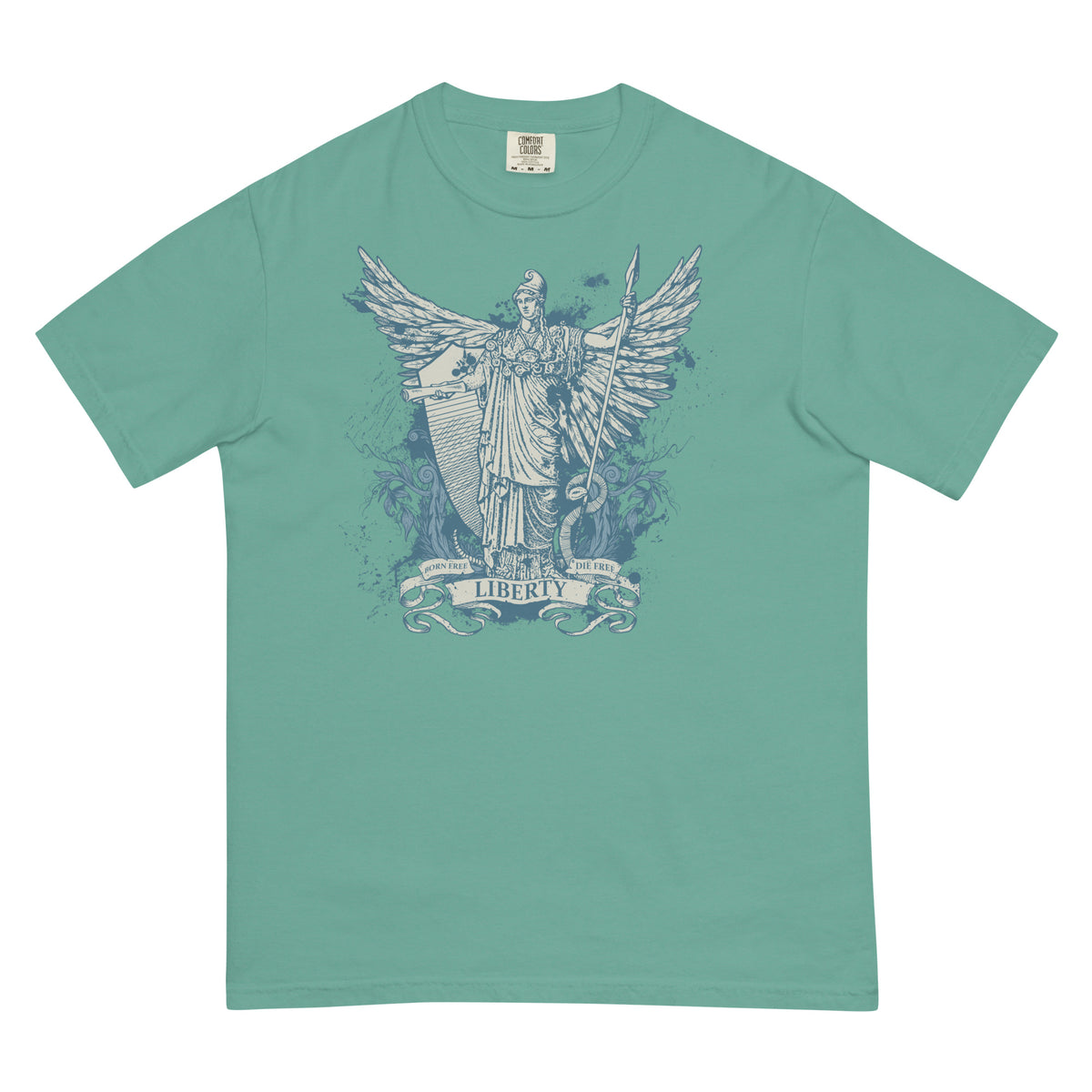 Libertas Garment-dyed Heavyweight Graphic T-Shirt