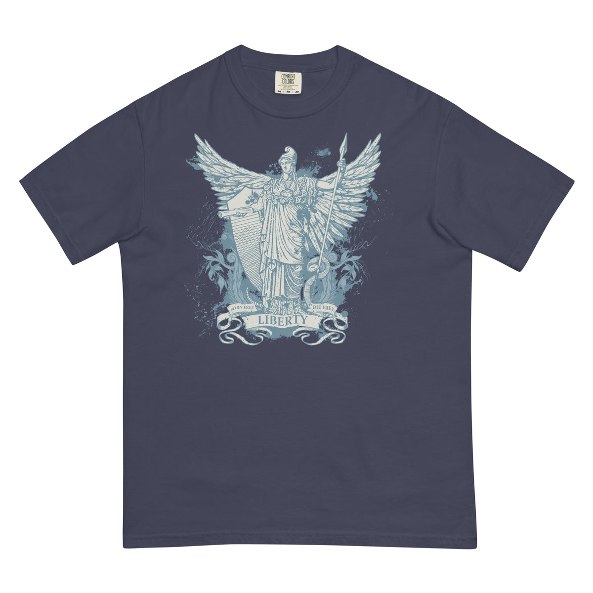 Libertas Garment-dyed Heavyweight Graphic T-Shirt