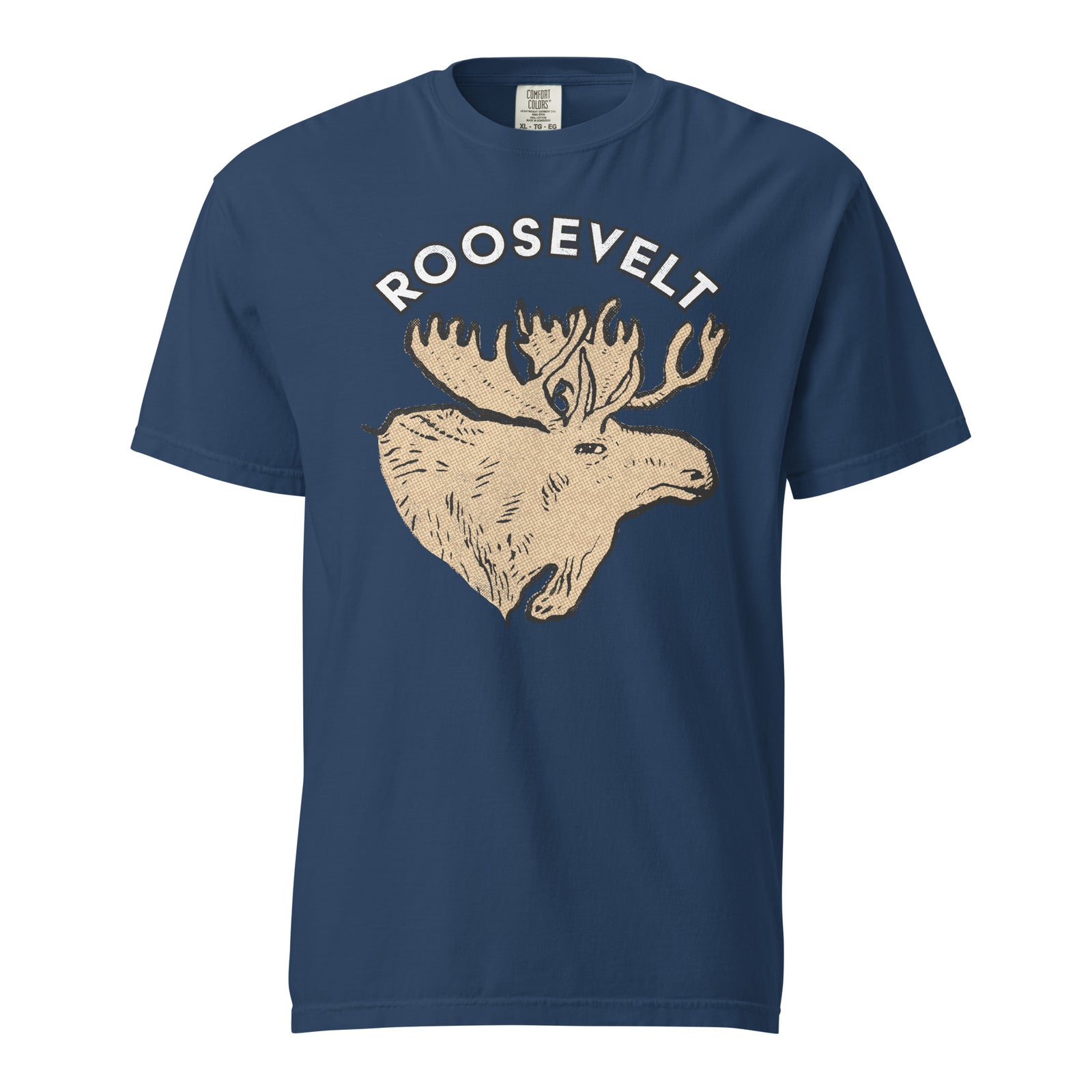 Teddy Roosevelt 1912 Bullmoose Garment-dyed Heavyweight T-shirt