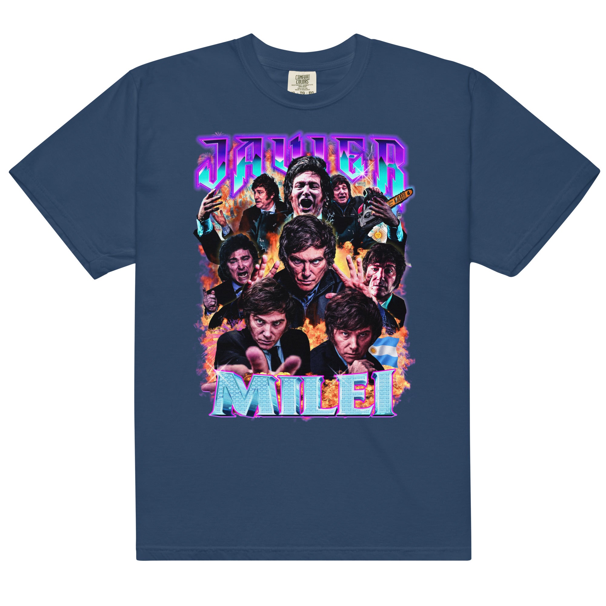 Javier Milei 90s Bootleg Heavyweight T-Shirt