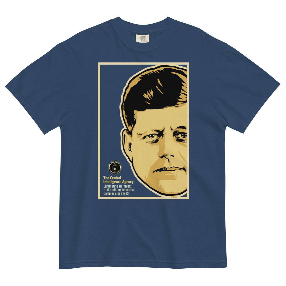 JFK CIA Garment-dyed Heavyweight T-shirt