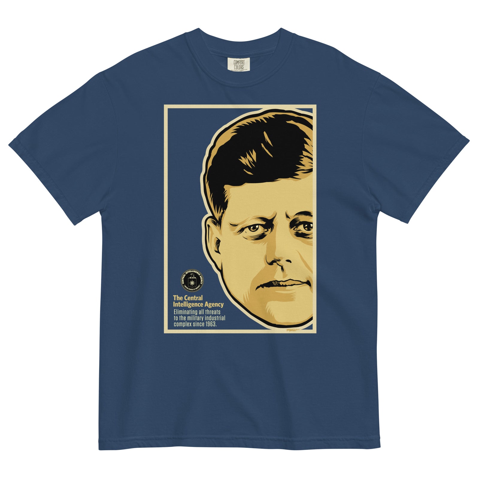 JFK CIA Garment-dyed Heavyweight T-shirt