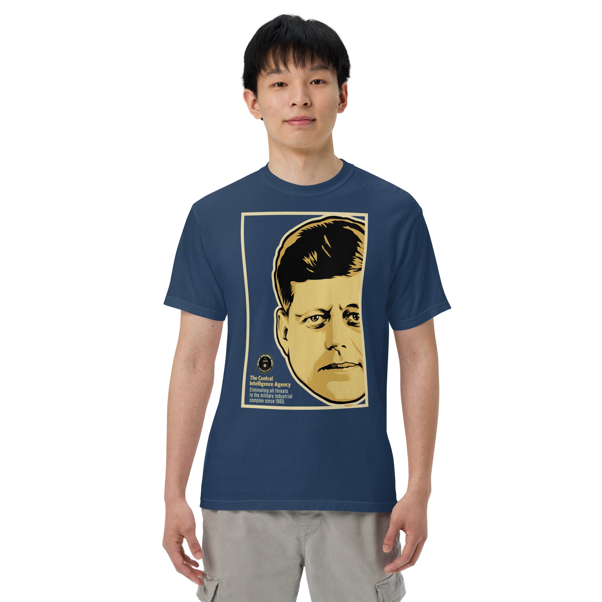 JFK CIA Garment-dyed Heavyweight T-shirt