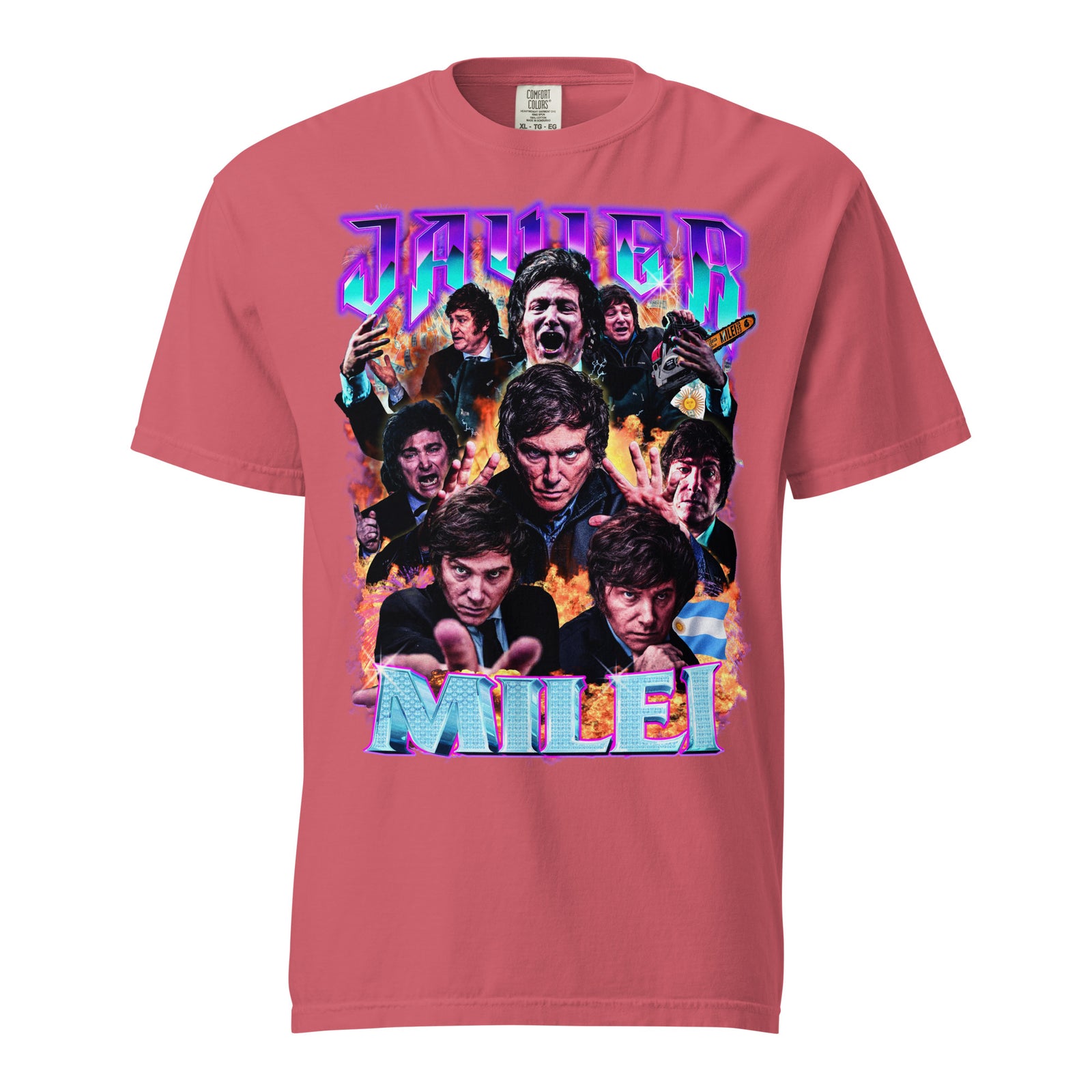 Javier Milei 90s Bootleg Heavyweight T-Shirt