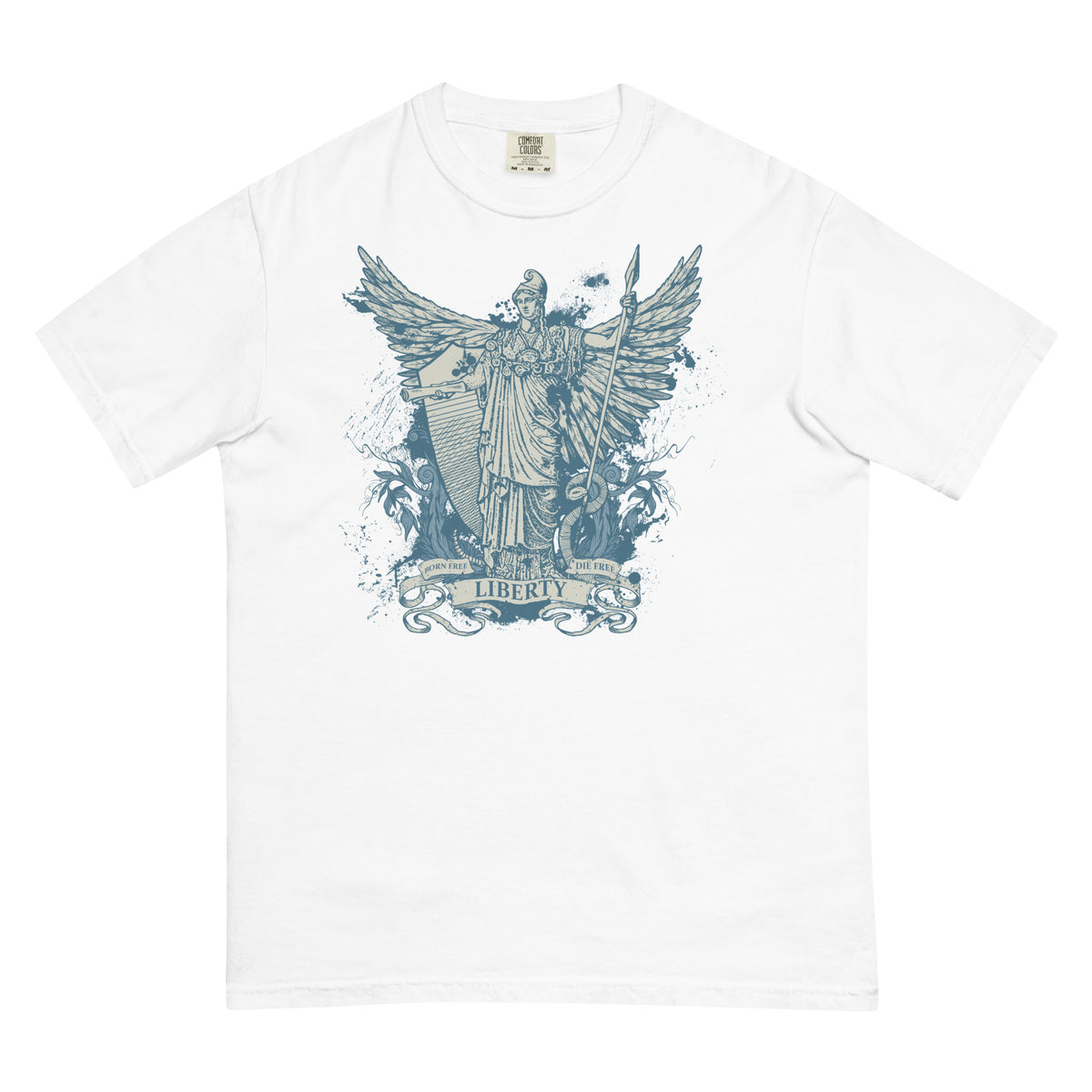 Libertas Garment-dyed Heavyweight Graphic T-Shirt