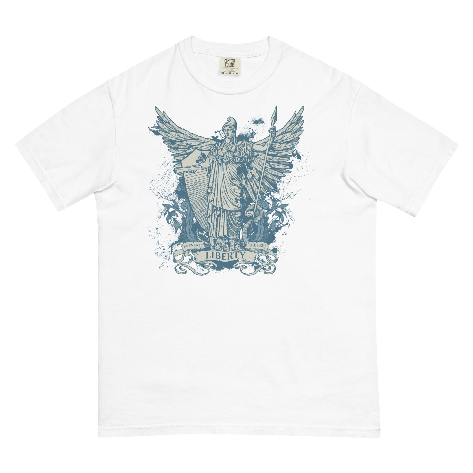Libertas Garment-dyed Heavyweight Graphic T-Shirt
